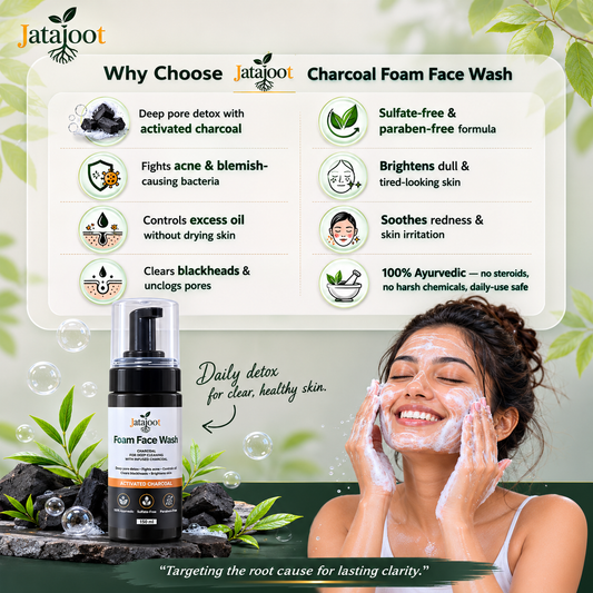Jatajoot Charcoal Foam Face Wash