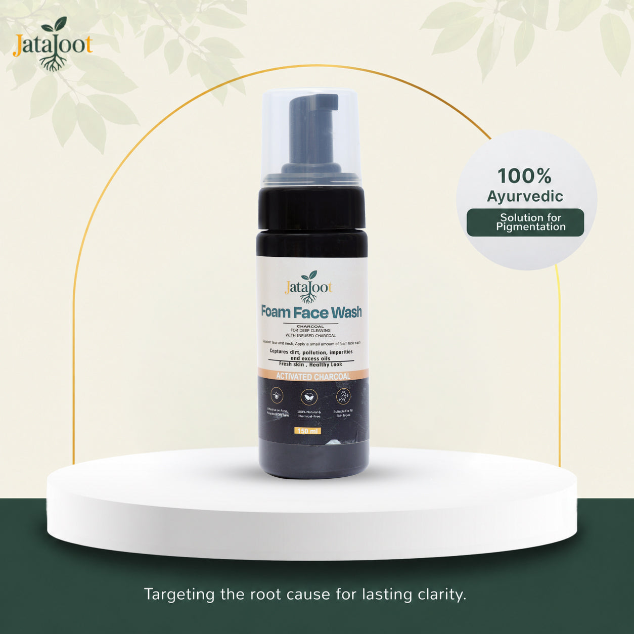 Jatajoot Charcoal Foam Face Wash