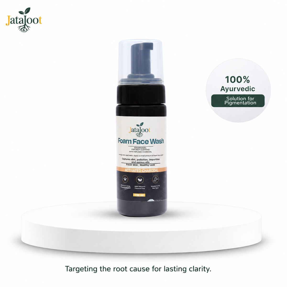 Jatajoot Charcoal Foam Face Wash